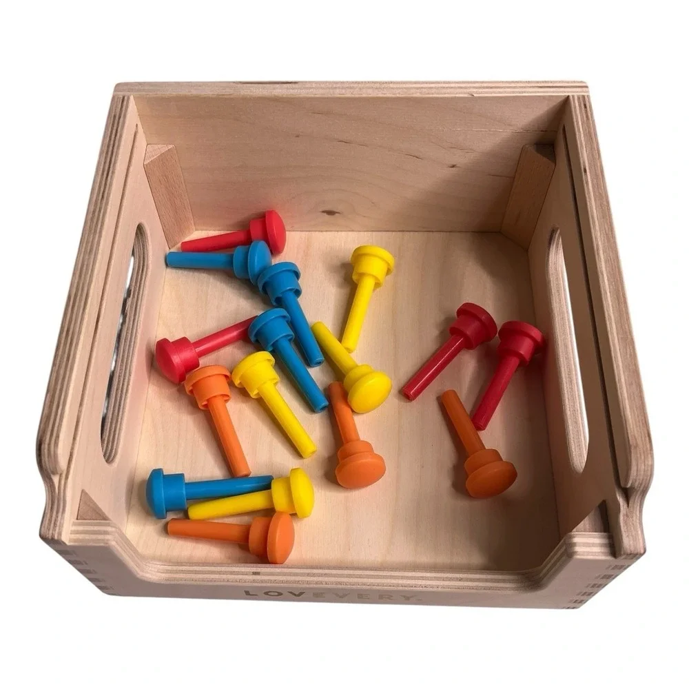 Lovevery Match & Tap Box Toy Investigator Play Kit Hammer Montessori Toddler